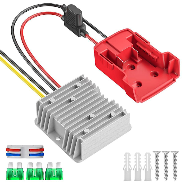 18V til 12V konverter til batteriadapter, DC 12V 20A 240W Buck konverter regulator