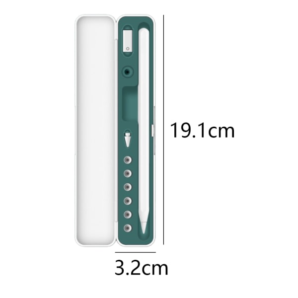 Case kompatibel med Apple Pencil 1:a generationen Mörk nattgrön