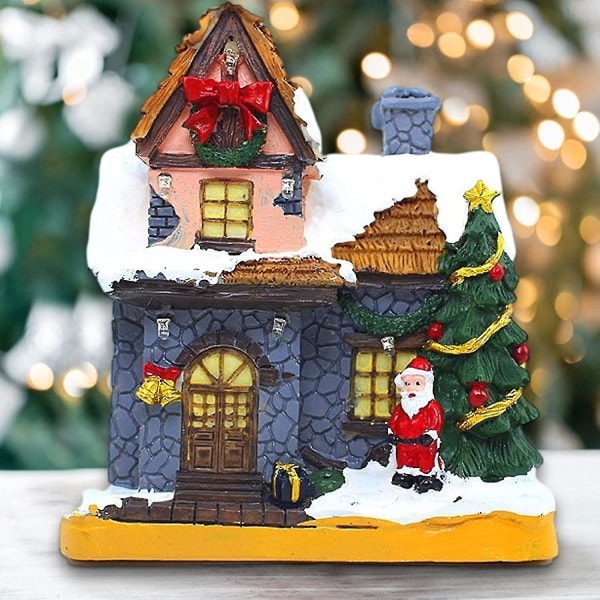 Anime Light Up Christmas Village, Led Miniature Christmas Village House, Christmas Vi