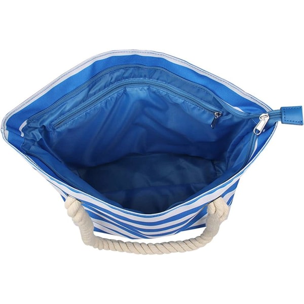Axelväska strandväska bag-in-box väska med nål Blå