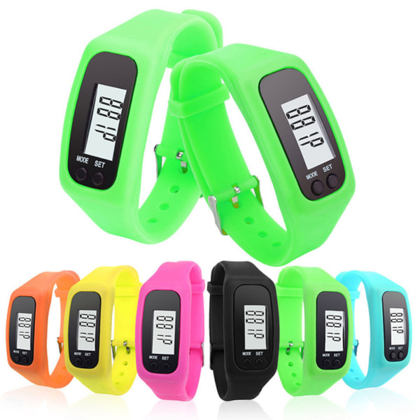 Digital LED-stegm?tara Distans Kaloriarmband f?r Spring Step Walking Stegr?knare Armband Armband f?r Smart Band Watch Red
