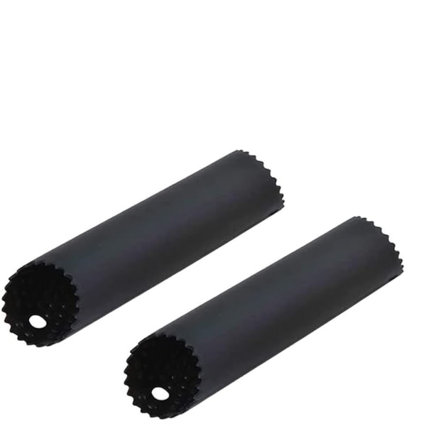 2 set silikon vitlöksskalare Easy Roller Tube Användbar vitlök Luktfria köksredskap (svart)
