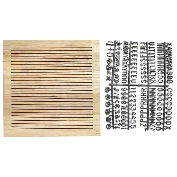 Letter Board Stripes Slot Design Påminnelse Carving Bärbar träram anslagstavla Hushållsartiklar