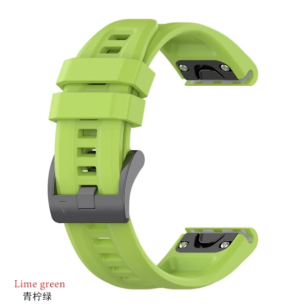 26mm silikonarmband för Garmin fenix 7X 7 7S 6X 6 Pro 6S 5 5X Plus Smartwatch Band Armband för Garmin Descent mk2i mk3 51mm 3 3 Descent mk2