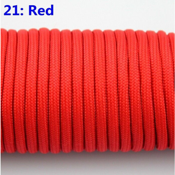 4mm 7 Strand Core 550 Paracord Parachute Cord Camping T?lt Rep Red 100FT/30M