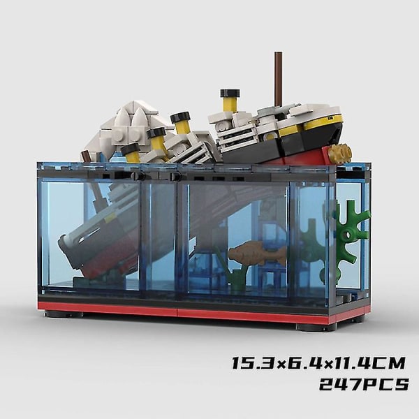 Titanic Ship Sm? partikel Moc monterade byggstenar Cherry