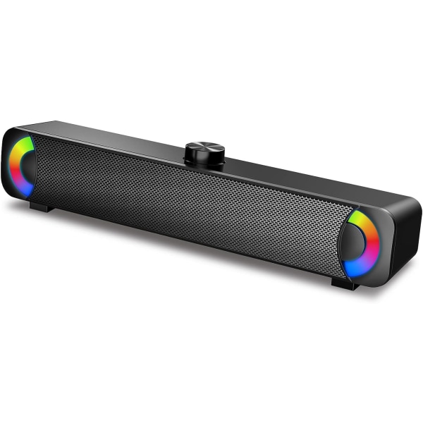 USB datorhögtalare, RGB Desktop Soundbar, Trådbunden Sound Bar