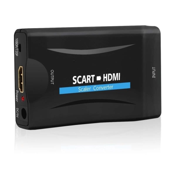 Scart till HDMI-omvandlare Black Black