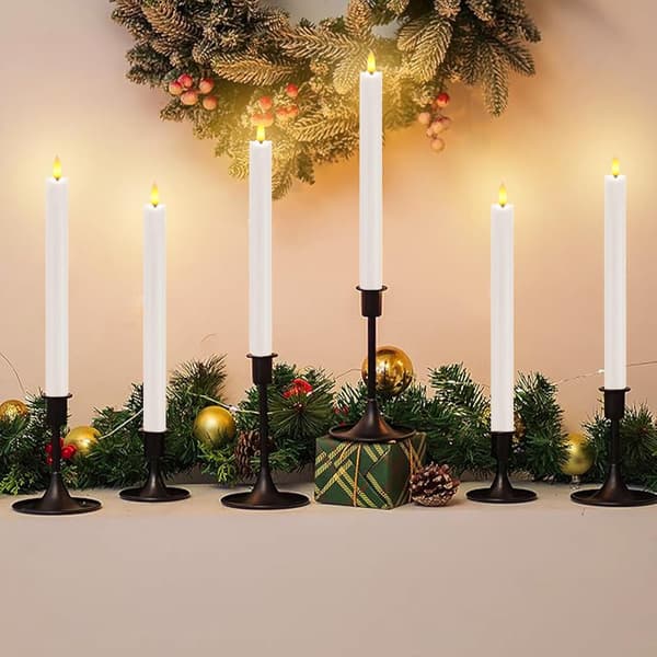 Rechargeable LED Candles HC-022S with Remote Control, 6-pack, Warm White 516