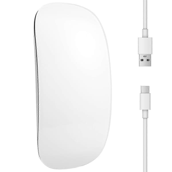 Bluetooth trådløs Magic Mouse lydløs genopladelig computermus slank ergonomisk pc-mus til Apple M