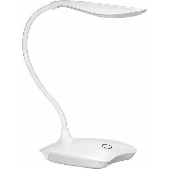 Fleksibel LED-bordlampe med berøringsdæmper - 3 lysstyrkeniveauer, ideel til læsning, arbejde og studier