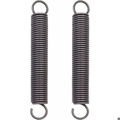 Spændingsfjeder i rustfrit stål - Nosheir - Dobbeltkrog - Rustfrit stål - Poleret - Tråddiameter 2 mm