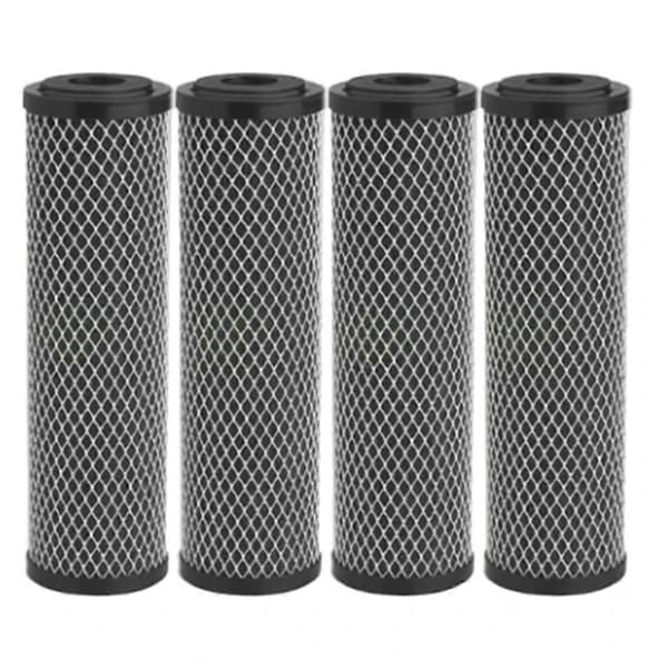 4-pack Kol Vattenfilter 10-tums Kol Sediment Smak Luktfilter