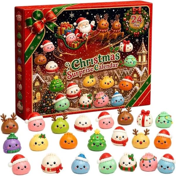 Jule Squishies Adventskalender 2026, 24-dagers nedtelling for voksne A
