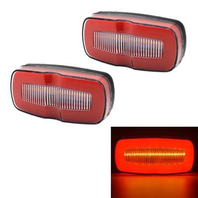 PCS MK-190 Lastebil LED Sidemarkeringslys JZSH (Rødt lys)