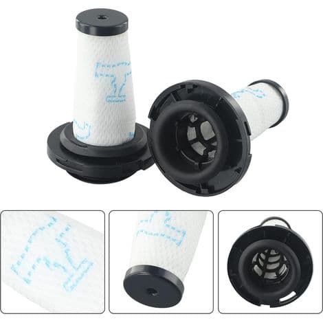 Pakke med 2 ZR009010 erstatningsfiltre til Rowenta X-Force Flex 9.60, vaskbare og genanvendelige