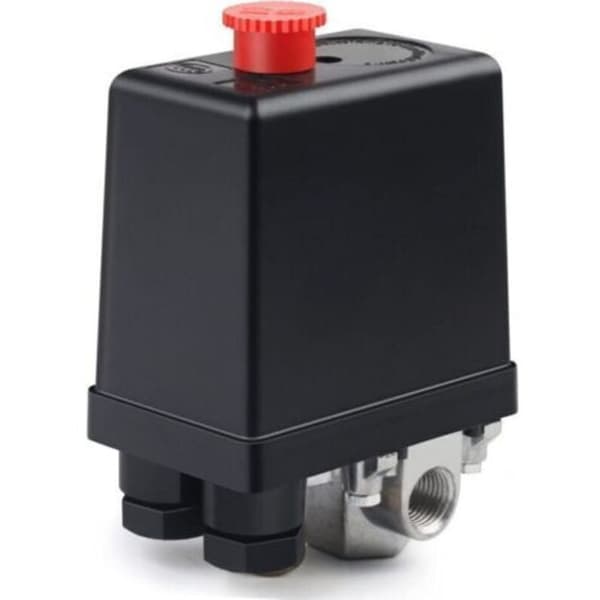 220V lufttrykkregulator, 4-hulls luftkompressorventil, luftkompressorbryter for rask trykkreduksjon