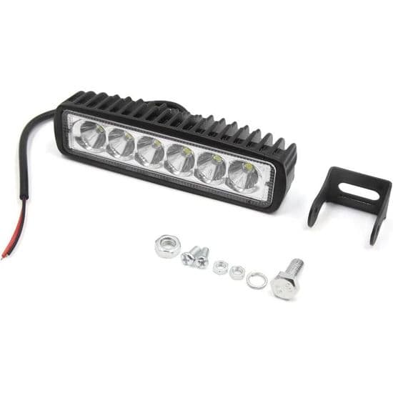 12V 18W Hvid LED Kørelys - Universal til Biler