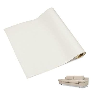 Læderreparationslap, selvklæbende kunstlæder, læderreparationssæt, sofabilssæde, beige, 50 x 137 cm