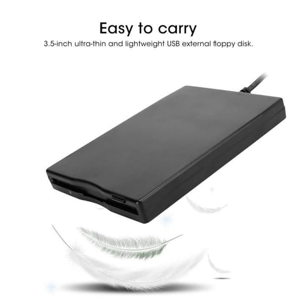 Bærbar diskettedrev - Eksternt tilbehør - 3,5 tommer - USB 1.1/2.0/3.0 - Windows-kompatibel