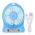Bærbar Genopladelig Mini USB Ventilator, Bærbar LED Lommeventilator, Skrivebordsluftkøler, USB Ventilator