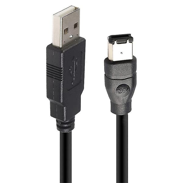 For JUNSUNMAY 1.8m Firewire IEEE 1394 6-pin hann til USB 2.0 hann adapterkabel