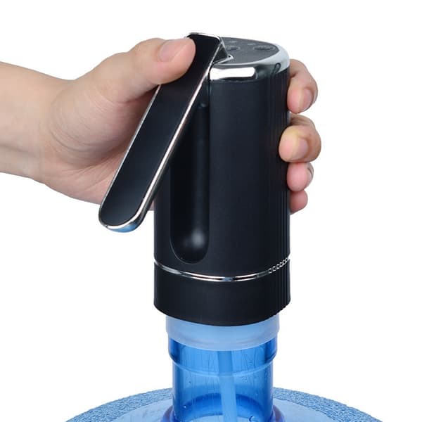 Vikbar Automatisk Vattendispenser för Hemmet, Vattenflaskpump, Knappkontroll, Dispenser-Vit