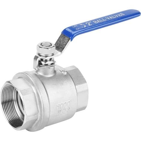 DN50 2\" kulventil – 304 rostfritt stål – 1000 psi tryck – snabb flödeskontroll
