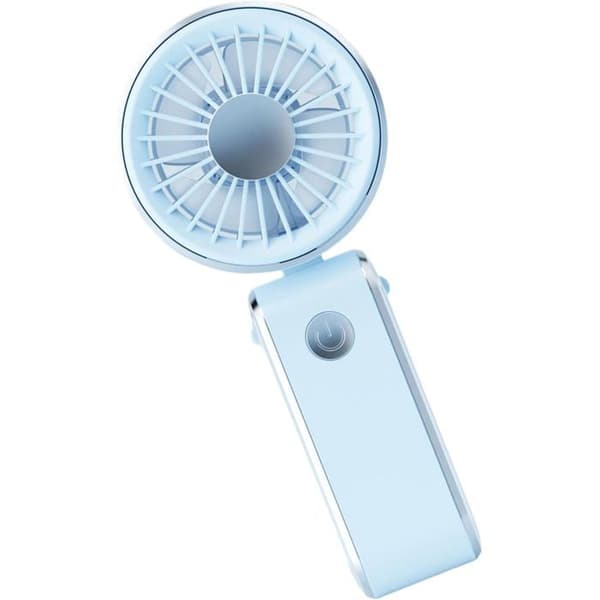Mini bærbar ventilator - Rejse Camping - Sammenfoldelig bærbar køling - Udendørs kontor - Blå