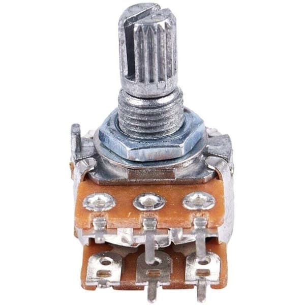 2 stk. B50K 50K Ohm 6 terminaler Dobbelt roterende konisk lineær potentiometer