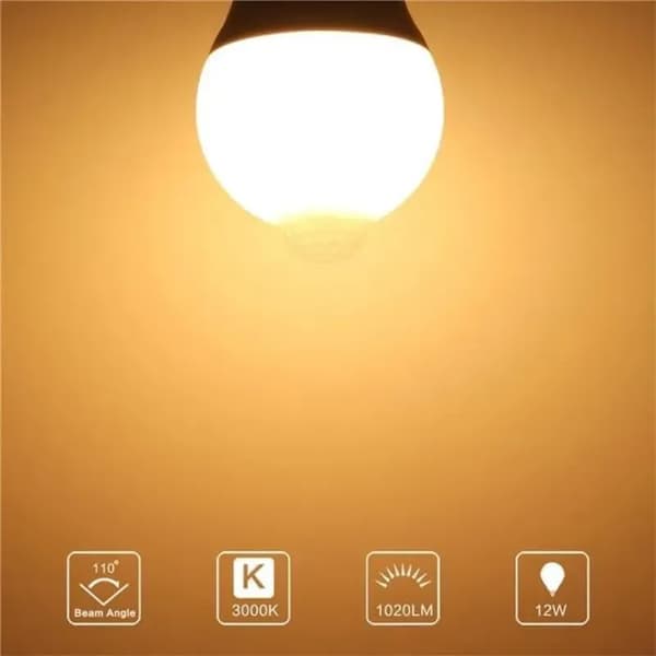STILLCOOL E27 LED-lampa med rörelsesensor - Varmvit - IP42 PIR 18W