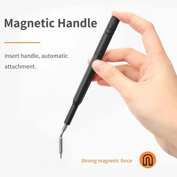 25 i 1 Magnetisk Skruvmejselset Bitsats Precisionselektronik Dator PC Telefon Demontering