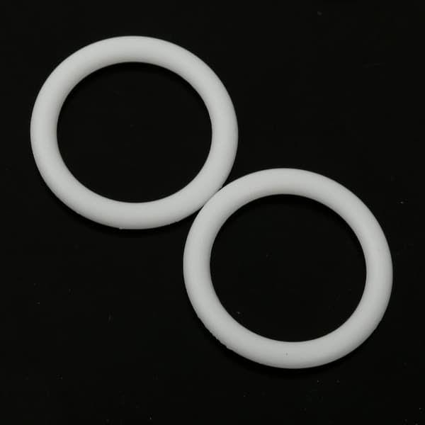 20 stycken Silikon Baby Napphållare Adapter O-ring Dummy Ring Vit