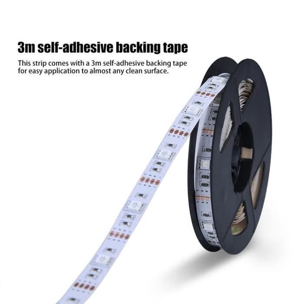 LED Strip Lys, Fleksibel LED Lampe til TV-baggrunde, 3M (Sort) - HEN