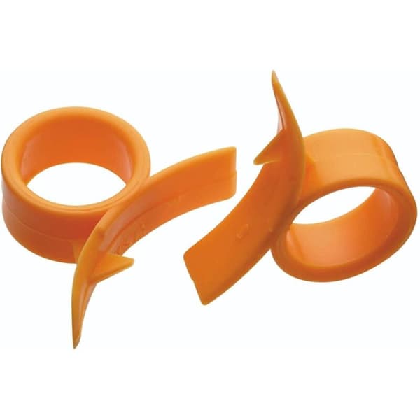 Plast appelsinskrellere (sett med 2) - Oransje