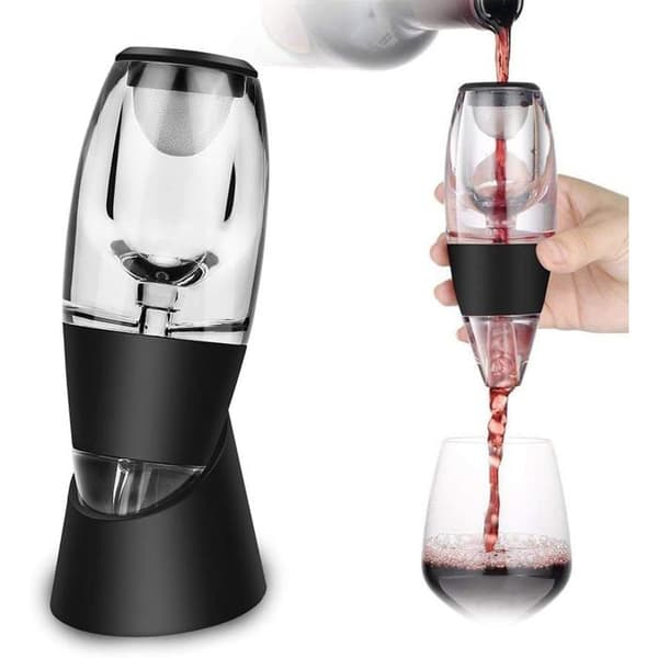 Magic Decanter Vinkaraffel Vinlufter Karaffel med Vinfilter, Gaveeske 7*6*16cm
