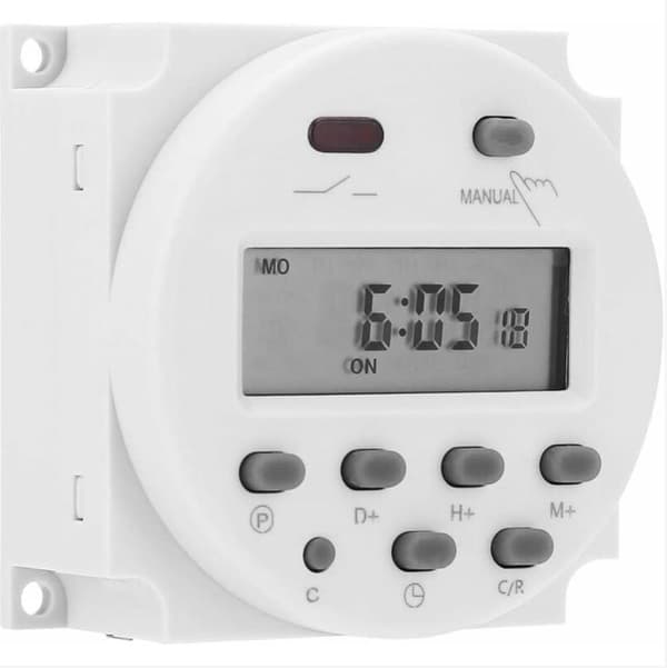 12VDC 16A LCD Digital Elektronisk Tidsbryter Programmerbar Tidsrelébryter Mikrocomputer Digital Mini Kontroll Strømforsyning Tidsbryter CN101