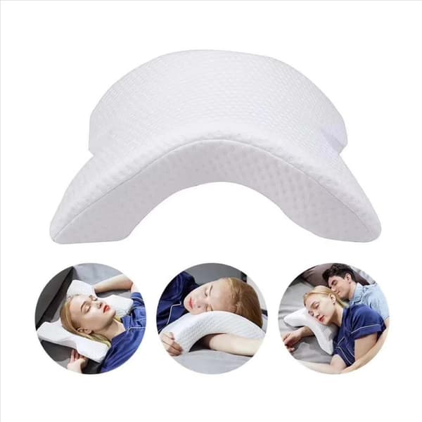 Sovkudde Par Kudde Armkudde Långsam Återhämtning Tryckkudde Goskudde Memory Foam Rese Böjd Formad U Kudde Ger Komfort Och Stöd