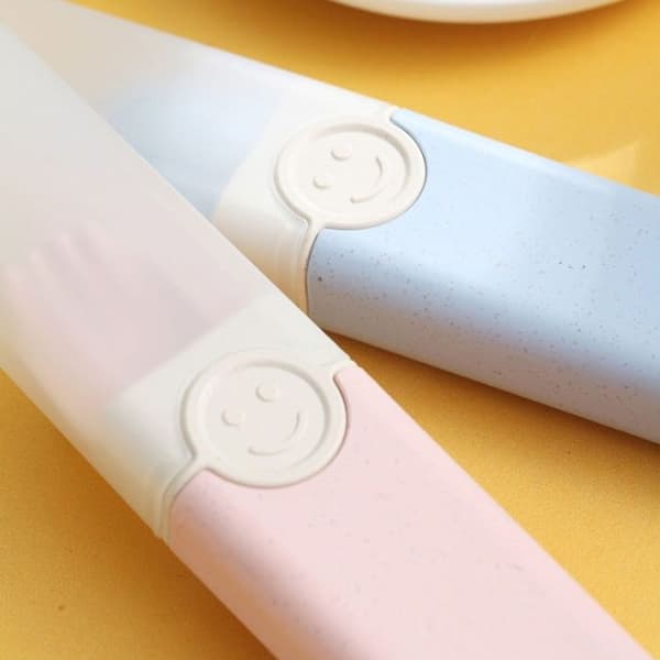 Servise - XVX - 4-i-1 Hvetestråsett - Bærbart - Bæreveske - Beige