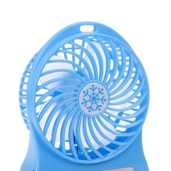 Bærbar Genopladelig Mini USB Ventilator, Bærbar LED Lommeventilator, Skrivebordsluftkøler, USB Ventilator