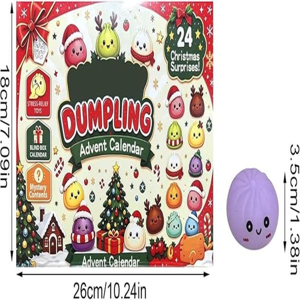 Jule Squishies Adventskalender 2026, 24-dagers nedtelling for voksne D