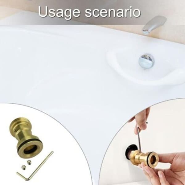 RP33794 Pakke med 2 erstatningsadaptere til badekarstud