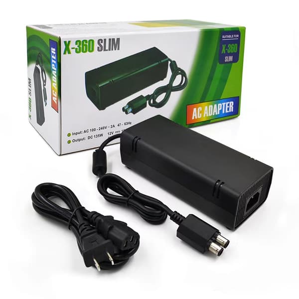 AC-adapter strømforsyning til Xbox 360 Slim, Subway AC-adapter strømforsyningsledning til Xbox 360 Slim