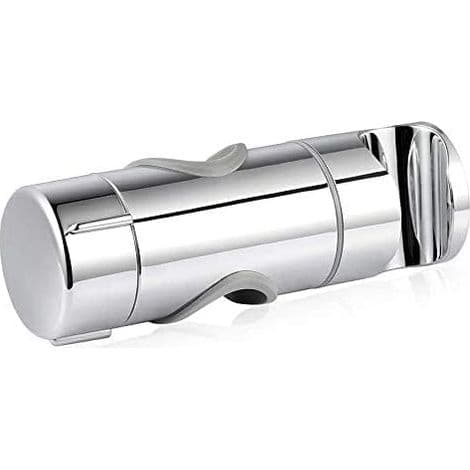 Justerbar håndholdt dusjholder, dusjhodeholder, 19–25 MM justerbar diameter, krom ABS dusjhodeholder (sølv)