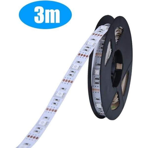 LED Strip Lys, Fleksibel LED Lampe til TV-baggrunde, 3M (Sort) - HEN