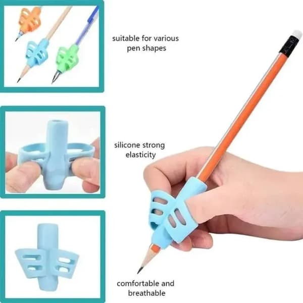 Pieces Blyantgreb, Fingerguide til børn, Silikoneblyantgreb til børn, Ergonomisk skrivehjælp