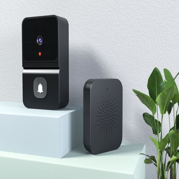Trådløs smart video dørklokke med WiFi, toveis intercom, nattsyn, hjemmesikkerhetsbeskyttelse