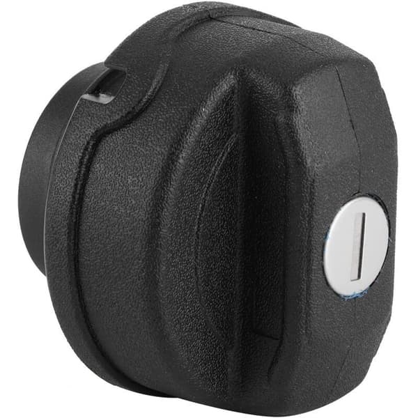 Svart ABS-bränsletanklock – Låsbart lock – Kompatibelt med Beetle/Polo/Caddy – Inkluderar 2 nycklar