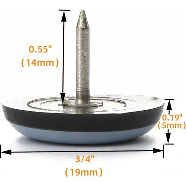 Spikerputer - XVX - 3/4\" - PTFE Teflon - Pakke med 24 - Ripebestandig