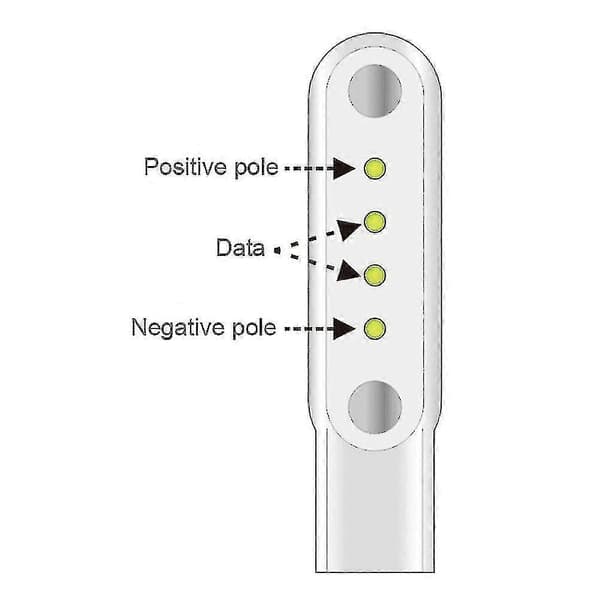 Universal 4-pin magnetisk opladerkabel USB-opladerledning til børns smartur